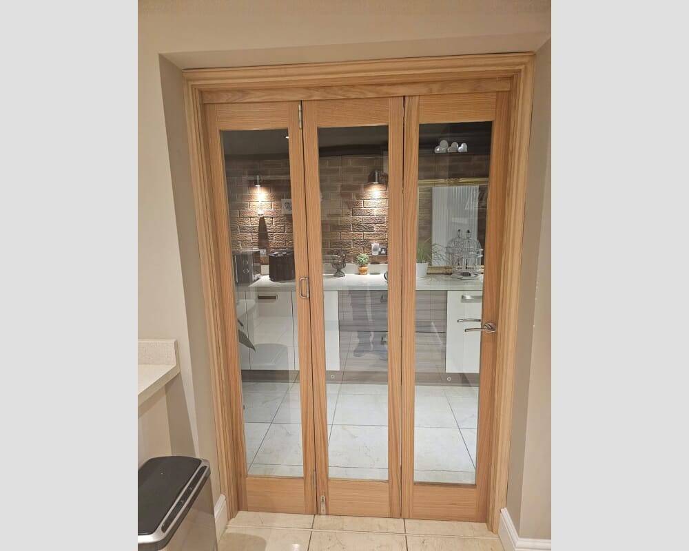 1915x2060x133mm Pref. Oak P10 Roomfold Grande (2+1)